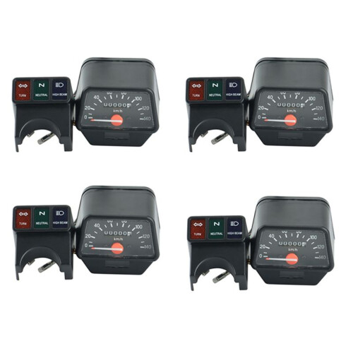 4X Motorcycle Speedometer Instrument Assembly Odometer Tachometer Gauges for  XT225
