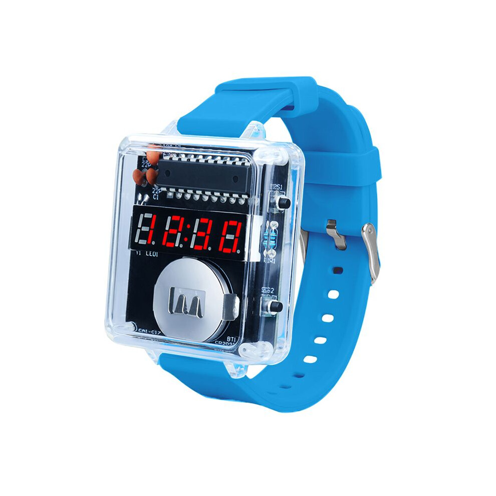 Diy Clock Kit Soldering Practice Kit With 4 Digit Led Display Micro Controller For Electronic Beginners School Student 6032948347071