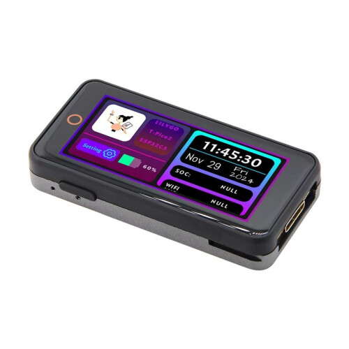 Placa de Desenvolvimento T--2350 RP2350 e ESP32-C6 com Tela LCD Sensível Ao Toque de 2,33 Polegadas e Interface de Vídeo HD e Expansor XL9535