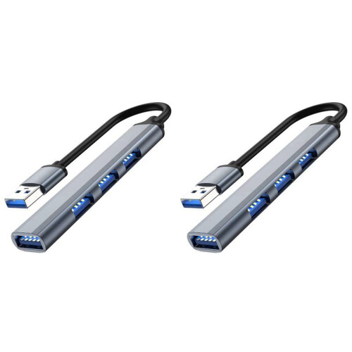 2X 4  USB Hub Splitter Multi Hub USB to USB 3.0 Adapter USB Several  Power Adapter 1