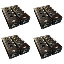 4 para 4-Kanałowy 3-Pinowy XLR Audio i DMX Przez Przedłużacz Kabla Sieciowego, Przedłużacz Sygnału Sieciowego DMX512 1 Męski + 1 żeńSki