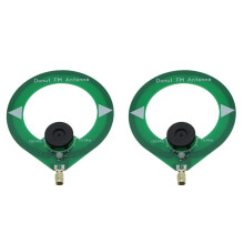 2X Donut-FM-Antenne, 75 M-135 MHz, FM-Antenne, SMA-Stecker-Schnittstelle, -Loop-Antenne