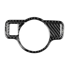 For C Class W204 Real Carbon Fiber Car Headlight Decor Cover Trim