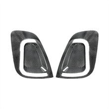 Real Carbon Fiber Car Rear Light Cover Taillight Eyebrow Frame Trim Decoration Protection for Abarth 595