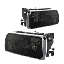 Left & Right Front Bumper Headlight Fog Lamps Housing for E36 318I 318Ti 1992-1998 Car Fog Lights Covers Smoked