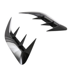 AleróN Divisor de Parachoques Trasero Negro Brillante Embellecedor de VentilacióN de Aire Canard Trasero para NX260 NX350H 2021 2022