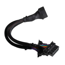 16pin OBD2 Male to Dual Female Converted Cable OBD2 Y-Cable Car Diagnostic Auto Tool OBD2 Auto Tool Connector