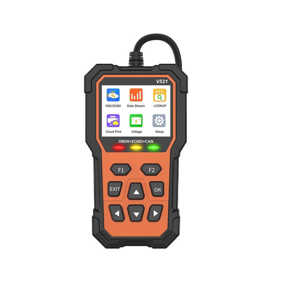 V521 Car Scanner Engine Fault Code Reader Automotive Obd2 / Eobd Fault Diagnostic Tool For Cars 6034120162540