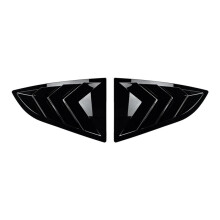 Persianas y Contraventanas Triangulares para Ventana Trasera de Coche, Embellecedor para GR86 para BRZ 2022+, Color Negro Brillante