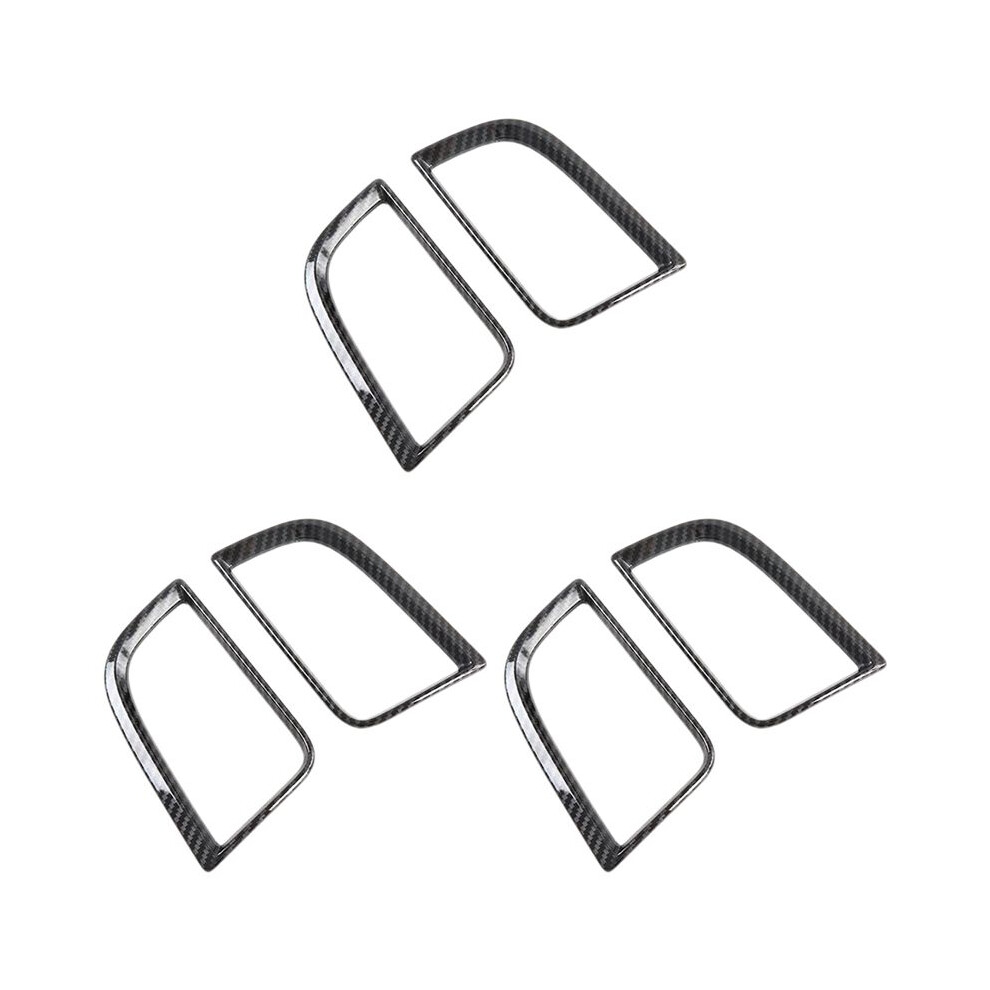 For Pajero Sport 2020 3Pc Carbon Fiber Abs Car Air Conditioning Vent Outlet Cover Trim Car Styling 4713958046001