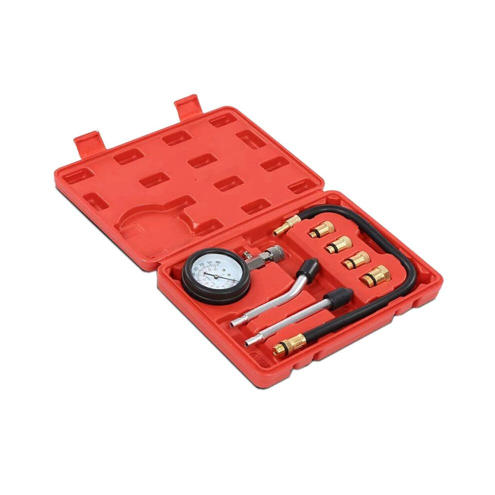 8Pcs Petrol Engine Cylinder Compression Tester Kit Gauge Tool For Automotive 4712402175199