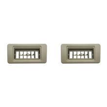 2X Dachklimaanlage Lüftungsblende Abdeckung MR360996/MR360997 für Pajero V93 V97 Montero V95 V98 V87 Beige