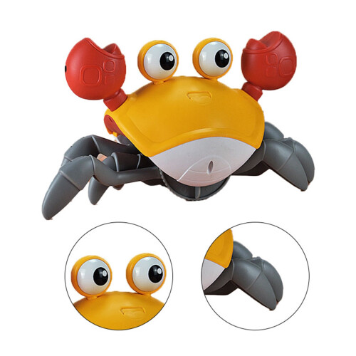 Krabbelkrabbenspielzeug mit Lichtern, Musik,