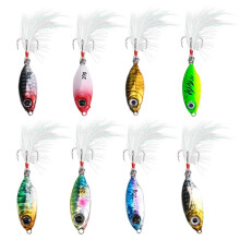8 Peças de Isca de Pesca de Metal Micro-Jig 20g Iscas de Afundamento Iscas de Mar Iscas de Colher Boa para Pesca de Jigging Isca Dura para Truta