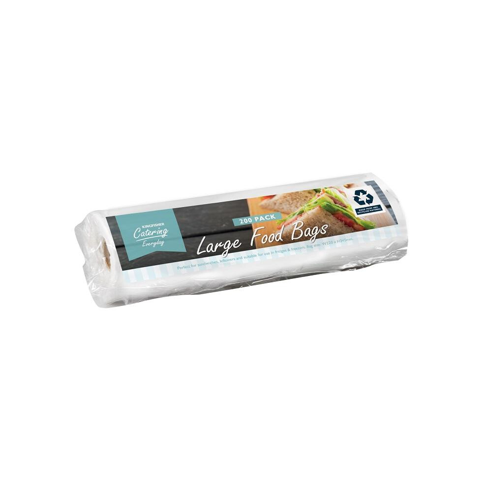 Kingfisher Large Food Freezer Bags 9 X 14 200Pk