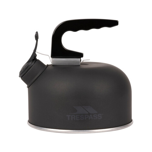 Trespass (One Size, Matt Black) Trespass Boil Aluminum Kettle (1 Litre)