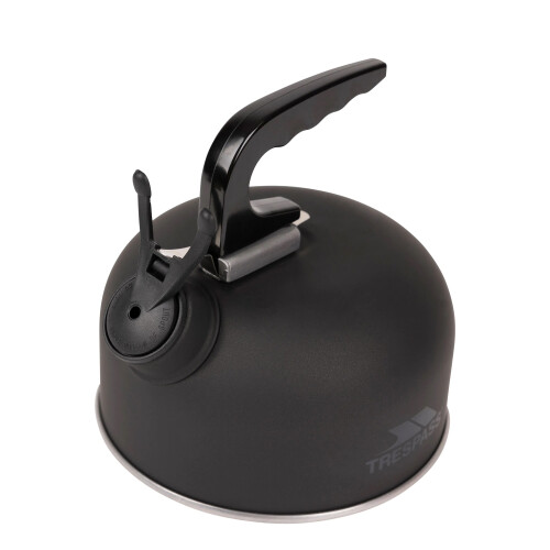 Trespass (One Size, Matt Black) Trespass Boil Aluminum Kettle (1 Litre) 1