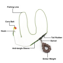 Pacchetto Premium di 3 boilies per carpe: ami di diverse misure con accessori completi