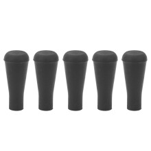Archery Rubber Arrow Tips 6mm Blunt Points for Safe Hunting 5Pcs Black