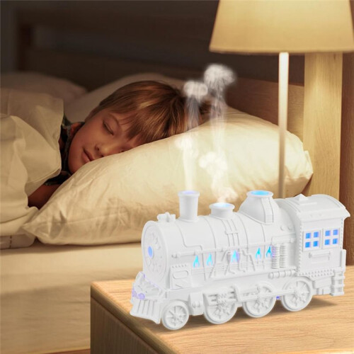 USB Essential Oil Diffuser 300ML Train Cool Mist Humidifier Quiet Aromatherapy Diffuser with Night Light for Bedroom 1