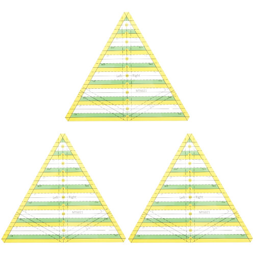 3Stk Professionelles Acryl Nählineal Bunt Und Für Patchwork 2