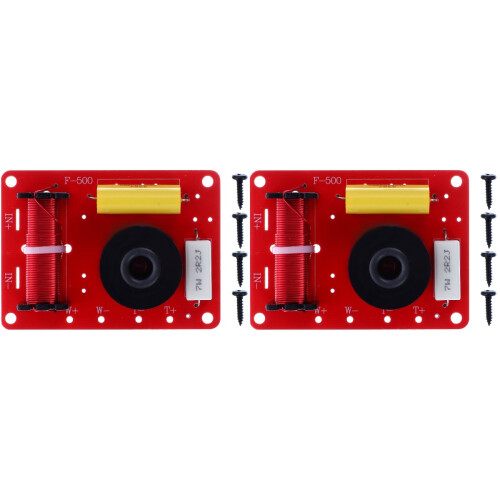 2Stk Roter 2- Frequenzteiler Lautsprecher Crossover Filter 1