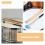 2Paires Mallets Percussion Bois Caoutchouc Sticks Pour Tambours 8