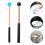 2Paires Mallets Percussion Bois Caoutchouc Sticks Pour Tambours 10