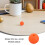 2Pièces Support Diapason Silicone Orange, Réduction Bruit Pour Yoga 6