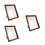 3Sets Portable Coffee Rustic Wood Picture Frames for Office and Home 5