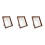 3Sets Portable Coffee Rustic Wood Picture Frames for Office and Home 8