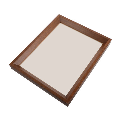 3Sets Portable Coffee Rustic Wood Picture Frames for Office and Home 2