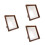 3Sets Portable Coffee Rustic Wood Picture Frames for Office and Home 10