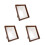 3Sets Portable Coffee Rustic Wood Picture Frames for Office and Home 7
