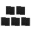 5Sets Black Easy Install Adhesive Pleated Window Shades for Home Use 5
