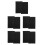 5Sets Black Easy Install Adhesive Pleated Window Shades for Home Use 10