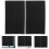 5Sets Black Easy Install Adhesive Pleated Window Shades for Home Use 11