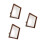 3Sets Portable Coffee Rustic Wood Picture Frames for Office and Home 6