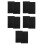 5Sets Black Easy Install Adhesive Pleated Window Shades for Home Use 7