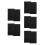 5Sets Black Easy Install Adhesive Pleated Window Shades for Home Use 8
