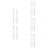 10Pcs Replacement Iron Door Handle Spindle Bar Silver for Door Handles 9