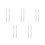 10Pcs Replacement Iron Door Handle Spindle Bar Silver for Door Handles 8