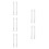 10Pcs Replacement Iron Door Handle Spindle Bar Silver for Door Handles 6