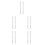 10Pcs Replacement Iron Door Handle Spindle Bar Silver for Door Handles 4