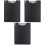 3Pcs Black A4 Clip Board Plastic Clipboard Rounded Corners for Office 3