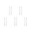 10Pcs Replacement Iron Door Handle Spindle Bar Silver for Door Handles 5