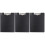 3Pcs Black A4 Clip Board Plastic Clipboard Rounded Corners for Office 4