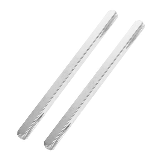 10Pcs Replacement Iron Door Handle Spindle Bar Silver for Door Handles 2