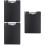 3Pcs Black A4 Clip Board Plastic Clipboard Rounded Corners for Office 7