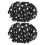10Pcs Black Adjustable Hair Cap for Shower Reusable Satin Bath Caps 2